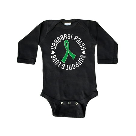 

Inktastic Cerebral Palsy Ribbon Awareness Walk Gift Baby Boy or Baby Girl Long Sleeve Bodysuit