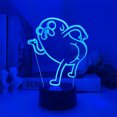 thumbnail image 2 of Luz nocturna LED 3D Adventure Time Jake's Dogs que cambia de color, 2 of 5