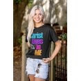 thumbnail image 3 of Christ Lives in Me Christian Faith Women's Graphic T Shirt Tees Brisco Brands S, 3 of 6