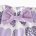 thumbnail image 6 of kaprioy Toddler Baby Girls Summer Outfits 0 3 6 9 12 18 Months Short Sleeved Letter The Princess Has Arrived Print Ruffle Romper + Heart Print Shorts + Bow Headband, 6 of 6