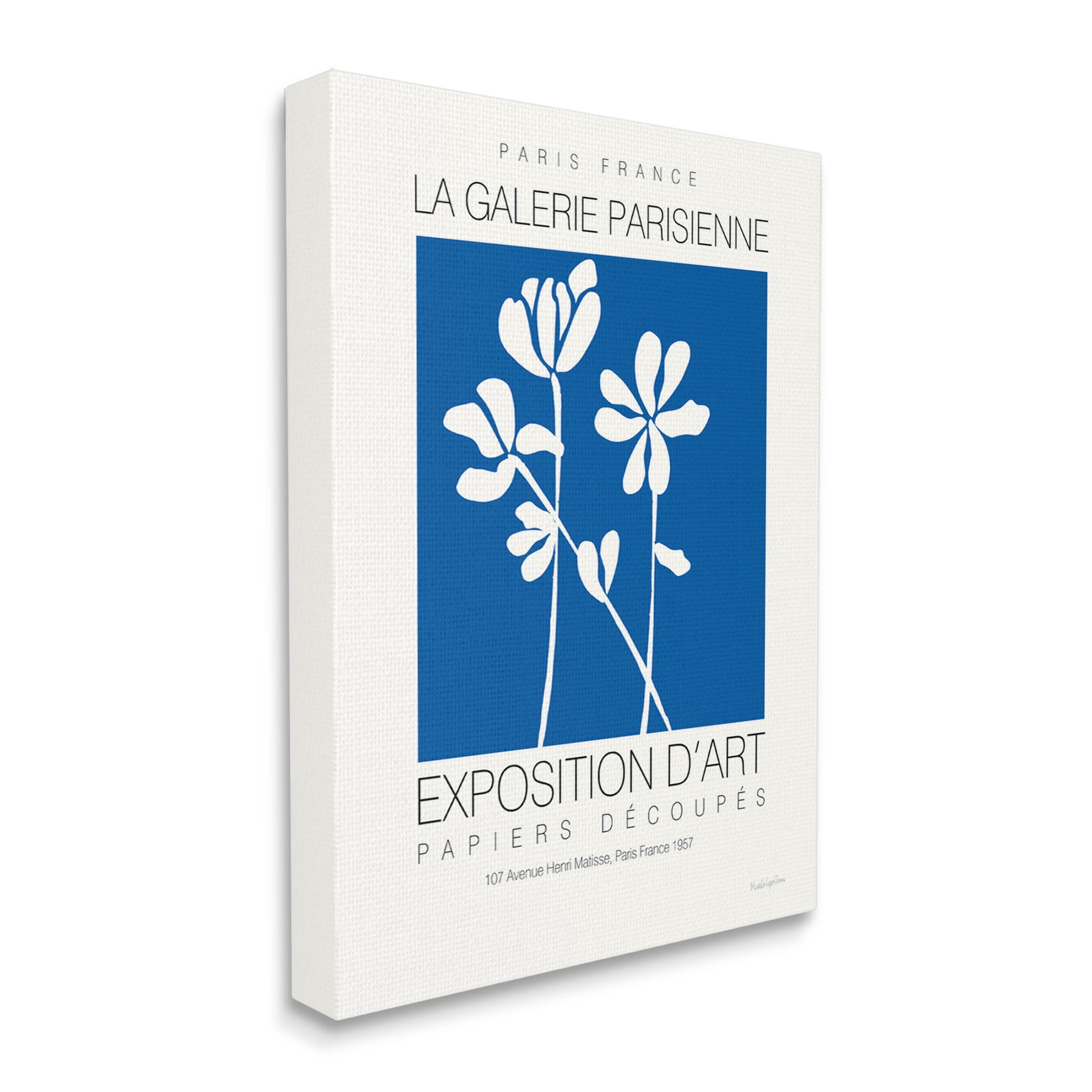 Stupell Industries Contemporary Botanicals French Gallery Graphic Art Gallery Wrapped Canvas Print Wall Art, Design by Mercedes Lopez Charro