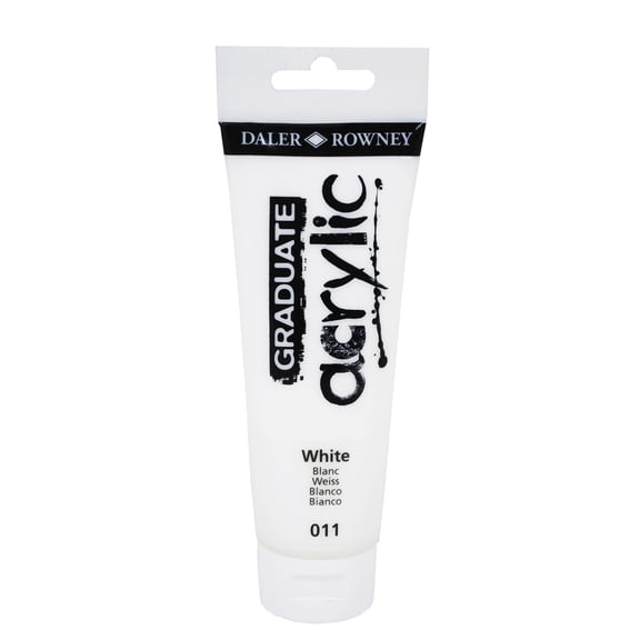Daler-Rowney Graduate Acrylic, 120ml Tube, White