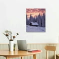 thumbnail image 2 of ARISTURING Stunning Sunset on A Snow Covered Landscape Pine Trees And Forest Scenery Wall Art Decoration Poster Decorative Painting Canvas Wall Art Living Room Posters Bedroom Painting, 2 of 4