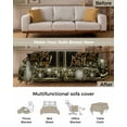 thumbnail image 3 of Gold Black Sofa Couch Covers for 3 Cushion Couch,Washable L Shape Sectional Sofa Covers for Loverseat/Pet/Kid,Happy Birthday Boho Dots Slipcover Throw Blanket Futon Cover 71''x134'', 3 of 8