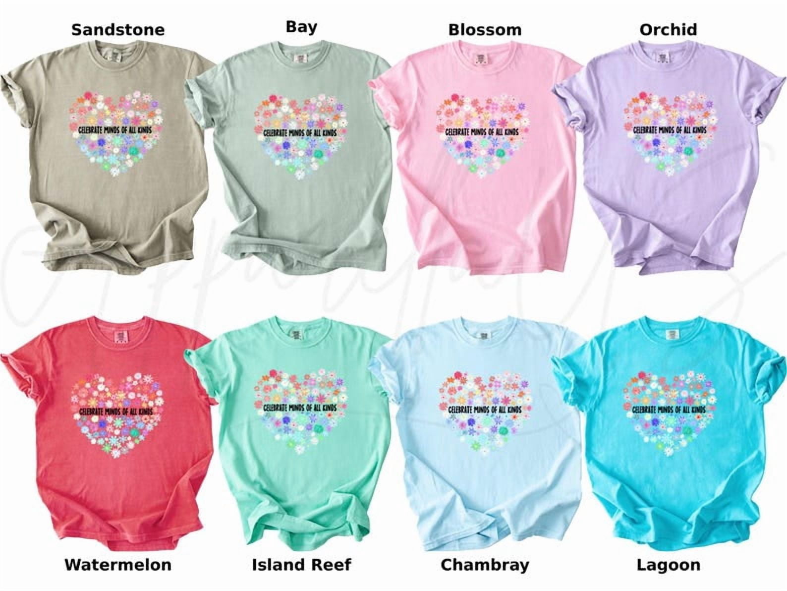 Comfort Colors Celebrate Minds of All Kinds Shirts, Neurodiversity Shirt, Autism Awareness Shirt, Special Education Teacher Gift Shirt, Autism Shirt