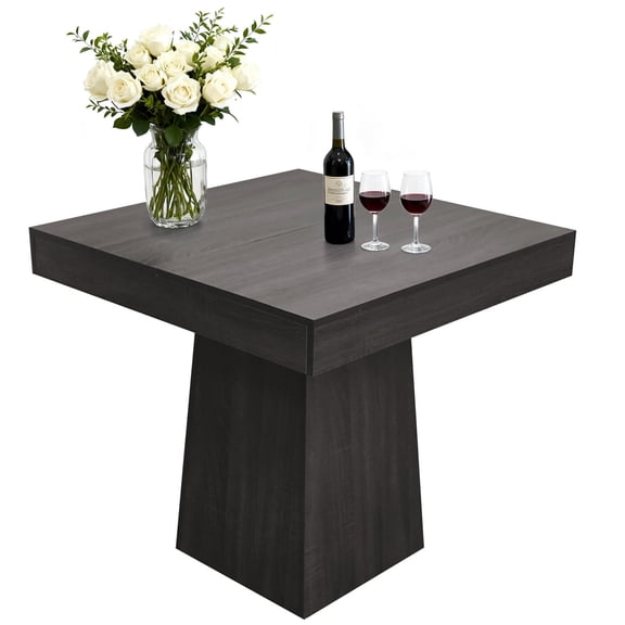Panapinka 31.5 Inch Square Dining Table for 4, Modern Wood Farmhouse Kitchen Table with Heavy Duty Pedestal Base, Small Space Dining Room Table for Apartment, Living Room