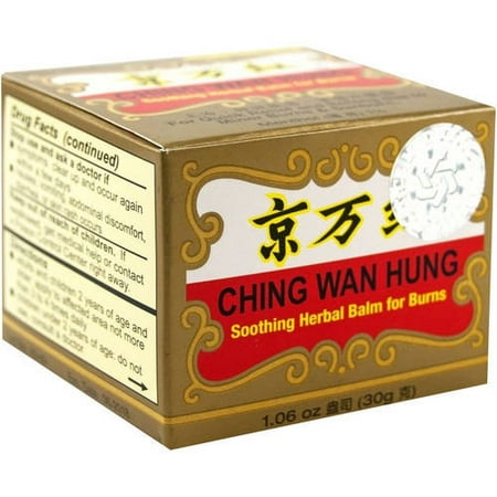 Solstice Medicine Company Ching Wan Hung, Soothing Herbal Balm for Burns, 1.06