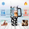 thumbnail image 6 of Halloween Ghosts 40 Oz Tumbler with Handle and Straw, Cute Spooky Stainless Steel Double Walled Vacuum Insulated Cup, Holiday Gifts for Men Boys, 6 of 6