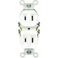 thumbnail image 1 of Outlet Leviton de 15 amperios, 125 voltios, de uso residencial, color blanco, 1 of 1