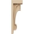 thumbnail image 3 of 3"W x 6"D x 18"H Thin Alma Rough Cedar Woodgrain TimberThane Corbel, Primed Tan, 3 of 6