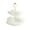 C, variant on Penmahua White 2 Layer Round Cupcake Stand With Gold Poles For Party Wedding Or Candy Serving Tray 10.2X10.2X8.9 Inches B