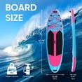 thumbnail image 7 of Simenmax Inflatable Stand Up Paddle Board, 400lbs Capacity SUP with Non-Slip EVA Deck, Adjustable Paddle & Backpack, Premium PVC, PinkBlue, 7 of 7