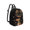 thumbnail image 2 of HELLHERO Christmas Reindeer Star Print Mini Purse Backpack for Travel Outing, Lightweight Travel Backpack Polyester Adjustable Strap Small Backpack, 2 of 8