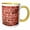 Yellow/White, variant on 3drose, Red Brick Wall - Grunge Brown Brick Texture Photography - Urban City Architecture - Builder Gifts, 15oz Two-tone Red Mug