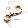 thumbnail image 2 of Zpsolution Double Opening Interchangeable Pearl Enhancer Connector Shortener Pendant Bail Clasp Infinity Figure Eight Shaped Silver/Gold/Rose Gold, 2 of 6