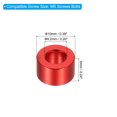 thumbnail image 2 of M5 Aluminum Spacers, 6 Pcs Metal Spacers Aluminum 5.2mm ID x 10mm OD x 6mm L Aluminum Spacer Screw Standoff,Red, 2 of 5