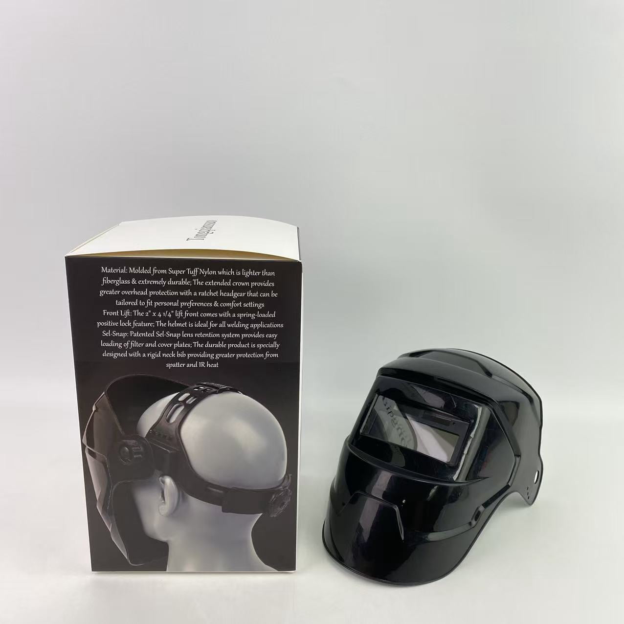 Tongqiansuo Welding masks,All-Purpose Welding Helmet with 2" x 4 1/4" Sel-Snap Lift Front, Ratchet Headgear, Black