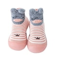 thumbnail image 1 of Infant Toddler Baby Cartoon Animals Non-slip First Walkers Elastic Socks Shoes, 1 of 3