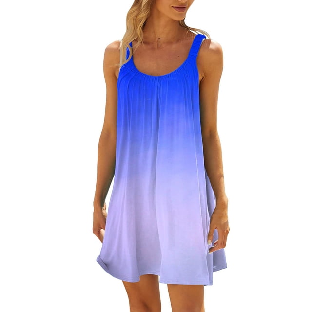 TJAZFJPA Robe à Volants Femme Robe Débardeur Robe Décontractée Vacances Courte Été Robe Dos Nu Robes Formelles en Lin Été pour Femmes