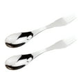 thumbnail image 4 of Miangastore 2 Pcs Spork Cuillère et Fourchette Multifonction en Métal Robuste pour Randonnée Pêche Étudiants, 4 of 8