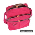 thumbnail image 6 of Spencer Women Crossbody Bags Waterproof Nylon Satchel Shoulder Bag Lightweight Messenger Purses Multi-Pocket (Rose Red), 6 of 9