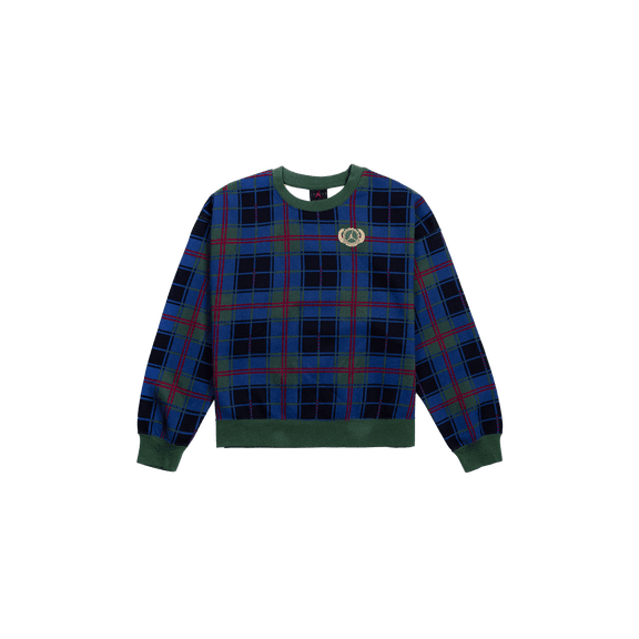 Jordan WOMENS Brooklyn Women's Fleece Crew Womens Style : Dv1996 "GREEN/BLUE" DV1996 333 from Stadium Goods