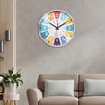 thumbnail image 3 of veasfak Modern Kids Wall Clock with Silent Ticking,Kids Learning Time Teaching Clock for E, 3 of 7