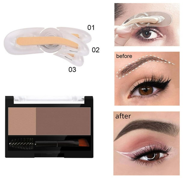 Teissuly Lazy Seal Two-color Eyebrow Powder with Eyebrow Brush Thrush Artifact Adjustable Eyebrow Stamp One Eyebrow One Second Printing Eyebrow Teissuly WER202401270709