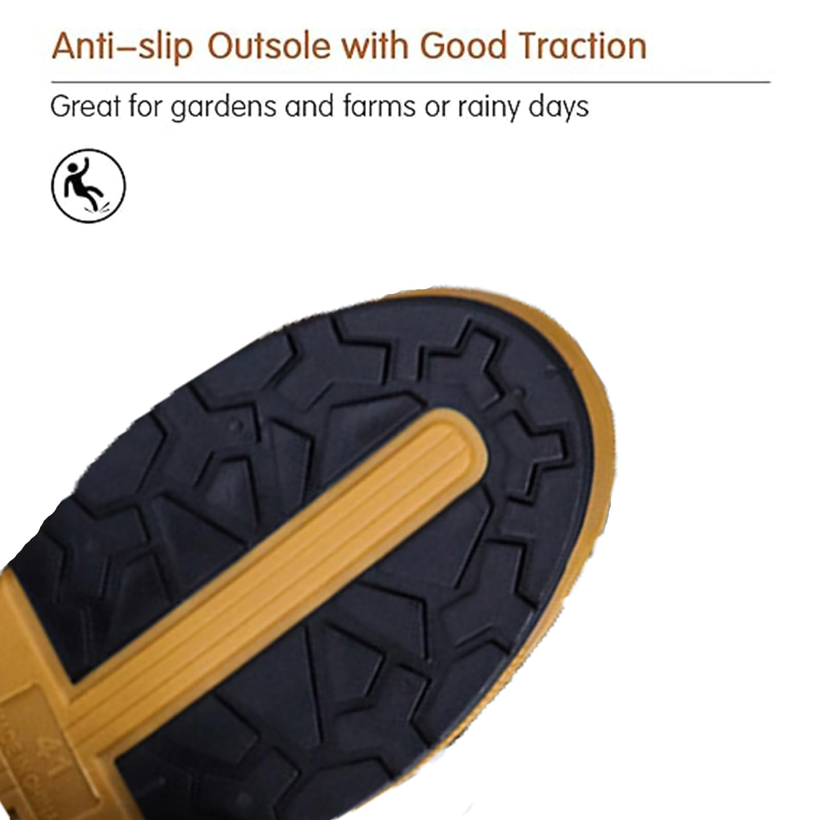 AUXDIQ Rain Boots Women Men Short Ankle Waterproof Rain Shoes Outdoor Garden Shoes