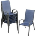 thumbnail image 4 of LAZY BUDDY Patio Chairs Set of 8, Outdoor Stackable Dining Chairs Patio Furniture Set with Armrests, All-Weather, 4 of 8