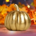 thumbnail image 6 of HongMinWen Gold Pumpkin Decor -Golden Harvest Pumpkins for Fall Halloween Thanksgiving Decorations, Elegant Table Centerpieces & Home Decor, 6 of 7