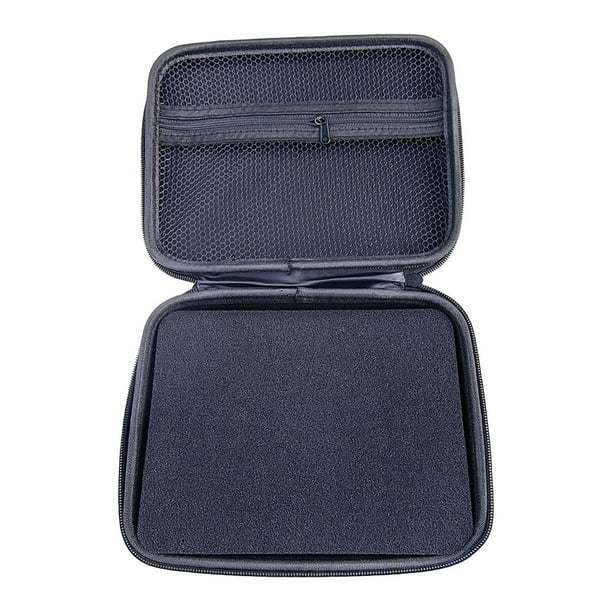 Estuche rígido para almacenamiento de dispositivos electrónicos, organizador de auriculares y cables, diseño compacto. 23 x 18 x 65 cm