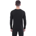 thumbnail image 2 of LANBAOSI 2 Pack Men Thermal Underwear Top Crew Neck Male Long Johns Shirts Base Layer Top Size XL, 2 of 7
