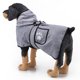 thumbnail image 2 of Albornoz de microfibra para perros: albornoz absorbente para perros para secarse después de nadar, bañarse o bajo la lluvia (M-Gris) ER, 2 of 5