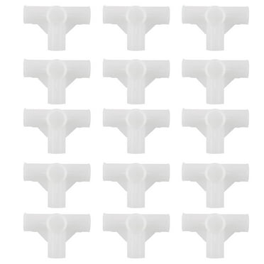 Uxcell Shoe Rack Connector Parts, 13mm Inner Diameter for Repair Wardrobe 4 Way 15 Pcs