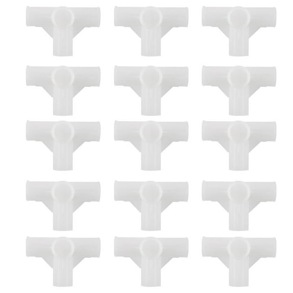 Uxcell Shoe Rack Connector Parts, 13mm Inner Diameter for Repair Wardrobe 4 Way 15Pcs