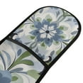 thumbnail image 4 of Yayeee Double Oven Mitt Kitchen Heat Resistant Baking 35" x7" Quilted Glove, Green Floral, 4 of 6