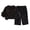 Black, variant on Juorvia Toddler Girl Outfits 2pc Sweatsuit Flowers Loose Fitted Crew Neck Tops Wide Leg Pants with Pockets(1-2Years,White)