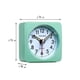 thumbnail image 2 of Peakeep Reloj despertador de viaje ultra pequeño con batería, función de repetición y luz, silencioso, cuarzo analógico sin tictac (aguamarina), 2 of 5