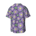 thumbnail image 7 of Kdxio Men's Hawaiian Shirt for Men Short Sleeve Shirt Daisies Flowers Summer Casual Holiday Beach Button Down T-Shirts, 7 of 7