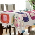 thumbnail image 5 of Yayeee Tablecloths 60" x 60" Rectangle Wrinkle Resistant Party Table Cover, Colorful Jam, 5 of 8