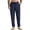 Navy, variant on WIZUTIZ Linen Pants Men 2026 Spring Summer Fashion Straight Leg Pant Casual High Waisted Loose Trousers with Pockets