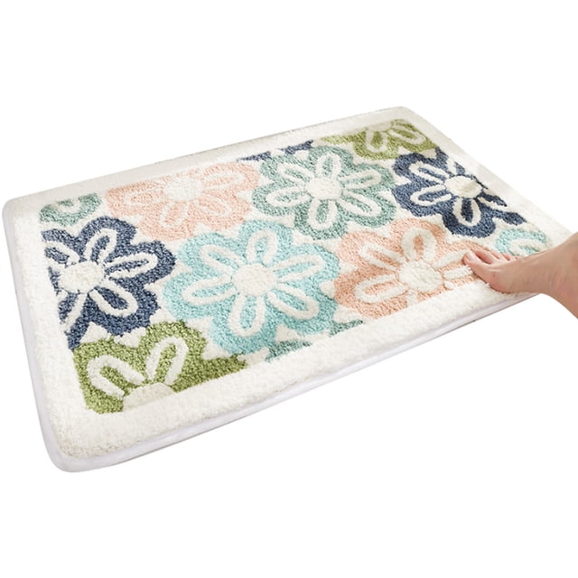 Alfombras de baño Alfombrilla de baño Bonita Felpudo Antideslizante Absorbente Lavable Peludo Dormitorio Felpudo Duradero Grueso Felpudo Bañera Ducha Alfombra de baño