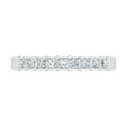 thumbnail image 3 of 1/2 Carat Princess Cut Diamond Wedding Band Ring in 14K White Gold (Ring Size 8.5), 3 of 6