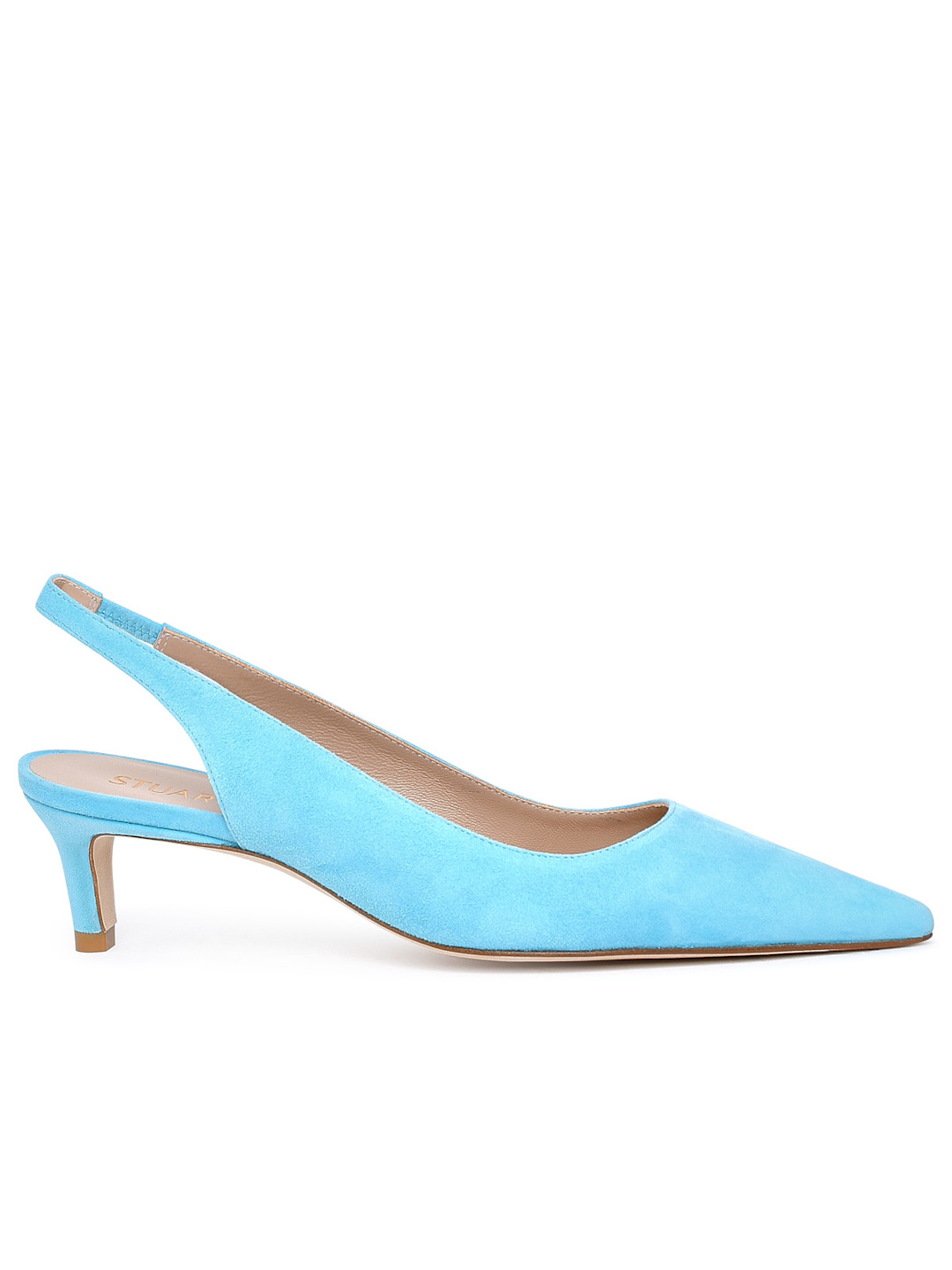 STUART WEITZMAN LIGHT BLUE SUEDE STUART 50 SLINGBACKS - Walmart.com