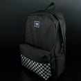 thumbnail image 4 of Vans Realm Classic Black Iridescent Check Backpack School Bag, 4 of 6