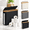 Black-Medium, variant on Grey Medium Free Standing Toilet Paper Storage Basket, Holds Up To 9 Mega Rolls