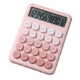 thumbnail image 2 of Oiur Desktop Calculator 12 Digit Large LCD Display Simulated Mechanical Keyboard Design Big Button Aesthetic Calculator ,Pink, 2 of 8
