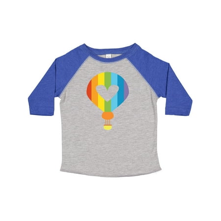 

Inktastic Rainbow Hot Air Balloon Gift Toddler Boy or Toddler Girl T-Shirt