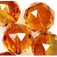 thumbnail image 2 of U8MO 16mm Faceted Orange Crystal Quartz Round Loose Beads 8PCS, 2 of 3